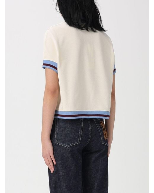 Marni White Cotton Polo Shirt