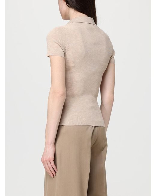 Max Mara Natural Basic Wool Knit Polo