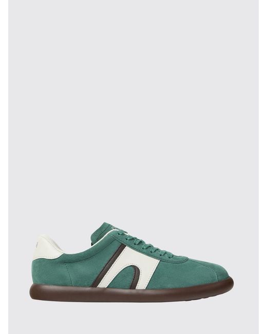 Camper Green Pelotas Soller Suede Sneakers for men