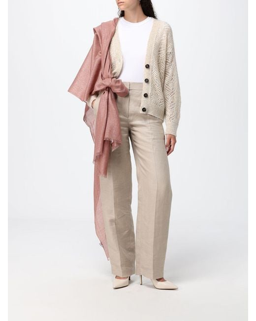 Sciarpa di Brunello Cucinelli in Pink