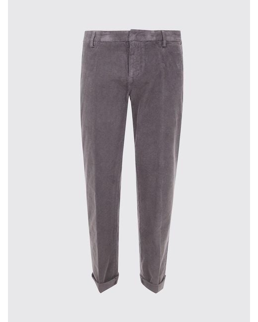 Dondup Gray Trousers for men