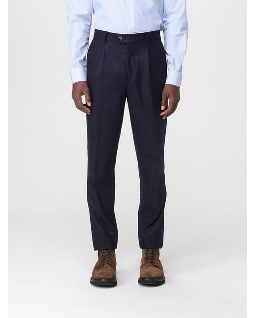 Brunello Cucinelli Blue Trousers for men