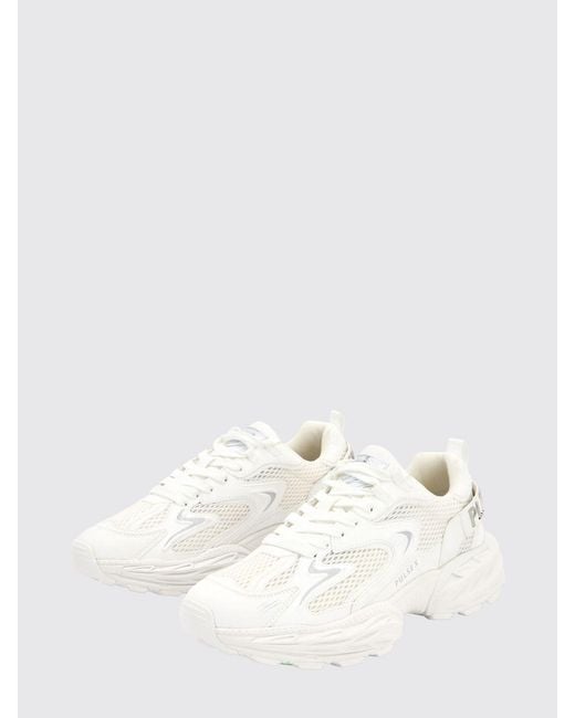 Philipp Plein White Pulse X Mesh And Leather Sneakers for men