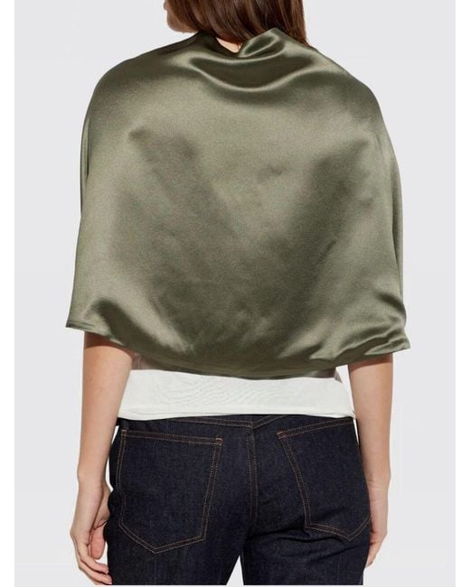 By Malene Birger Green Satin Scarf Malene Birger