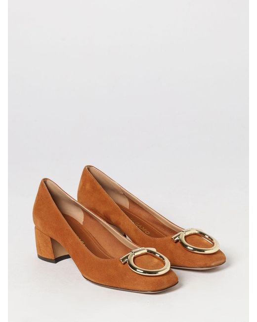 Ferragamo Brown High Heel Shoes