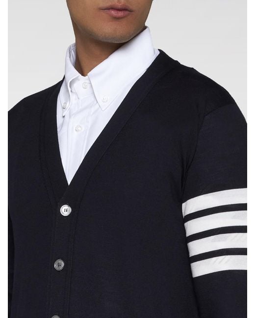 Thom Browne Blue Cardigan for men