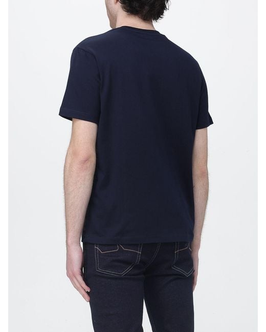 Paul & Shark Blue Paul &Amp Shark Cotton T-Shirt With Logo for men