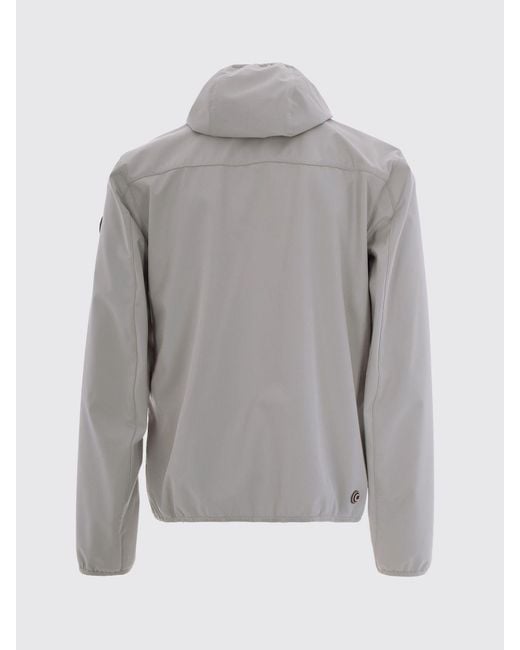 Colmar Gray Softshell Polyester Hooded Jacket for men