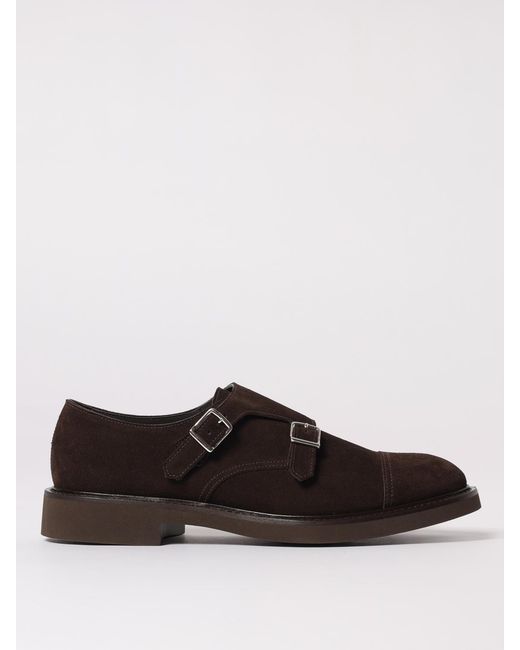 Doucal's Brown Suede Monk Strap for men