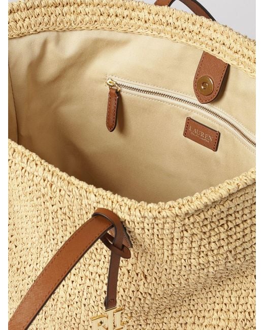 Ralph Lauren Natural Lainey Raffia Bag