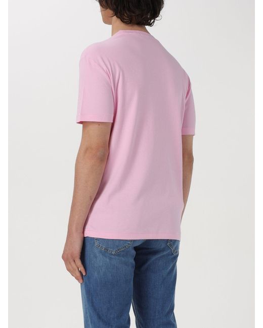 T-shirt in cotone di Polo Ralph Lauren in Purple da Uomo