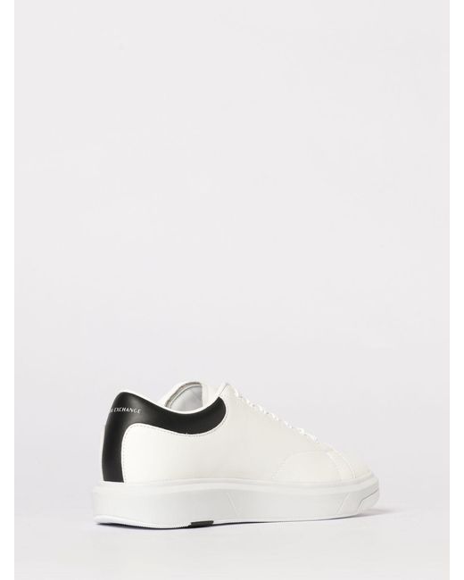 ARMANI EXCHANGE Natural Leather Sneakers for men