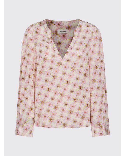 Zadig & Voltaire Red Zadig &Amp Voltaire Floral Print Viscose Blouse