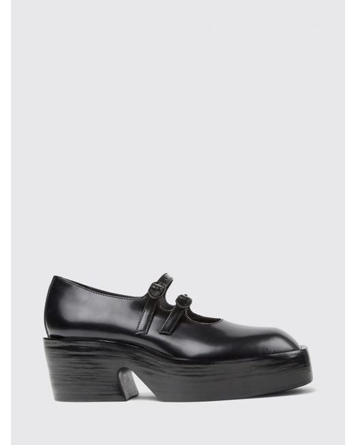 Camper Black Billie Brushed Leather Mary Jane