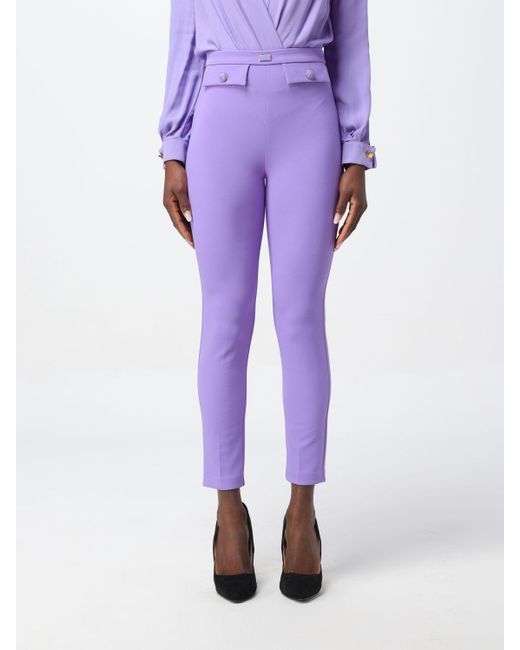 Pantalone di Elisabetta Franchi in Purple