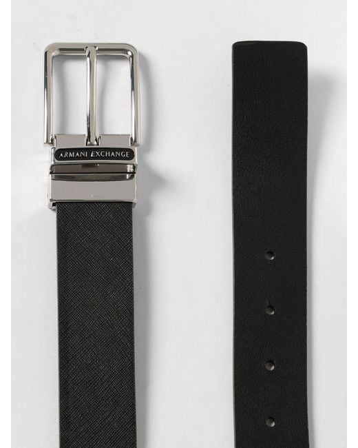ARMANI EXCHANGE Black Belt for men
