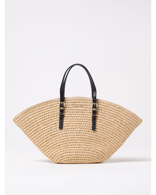 Borsa Tote Isa Piccola di Michael Kors in Natural