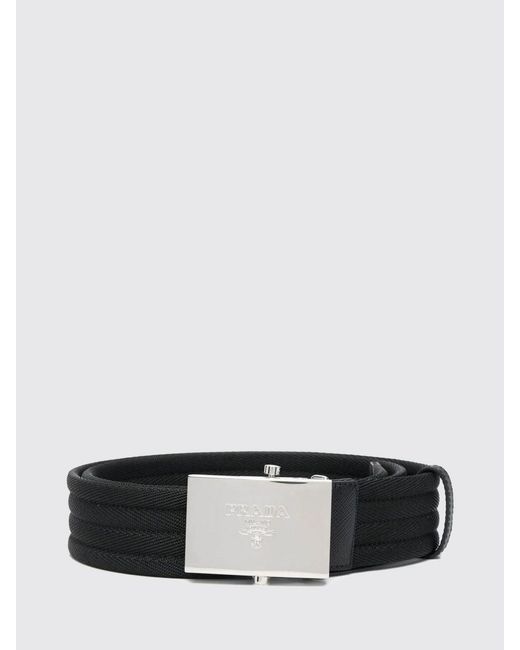 Prada White Nylon Belt for men