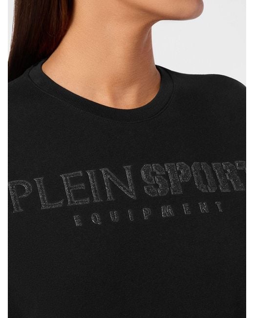 Philipp Plein Black Relaxed Fit Crew-Neck Sweatshirt