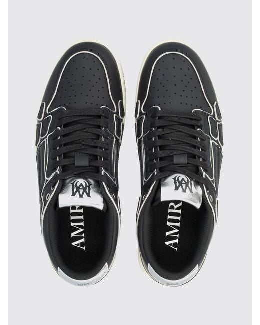 Amiri Blue Skel Leather Sneakers for men