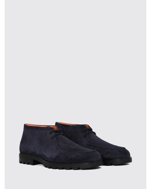 Santoni Blue Boot for men