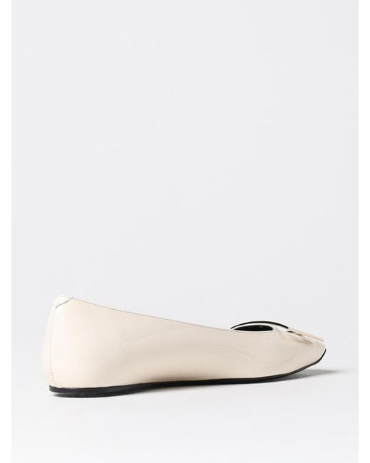 Roger Vivier White Ballet Flats