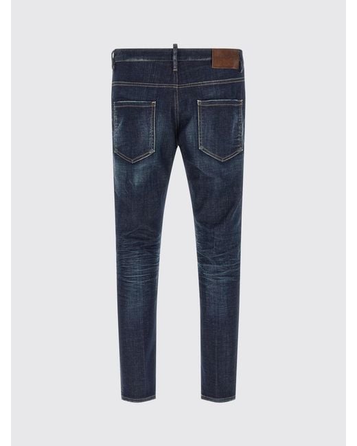 DSquared² Blue Skater Skinny Fit Stretch Denim Jeans for men