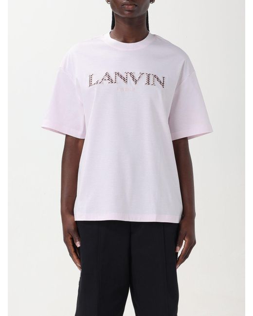 T-shirt in cotone di Lanvin in White