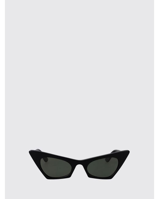 McQueen White Cat-Eye Sunglasses