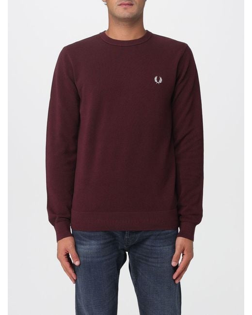 Fred Perry Purple Sweater for men