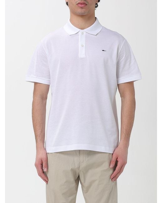 Paul & Shark White Paul &Amp Shark Cotton Polo Shirt With Mini Logo for men
