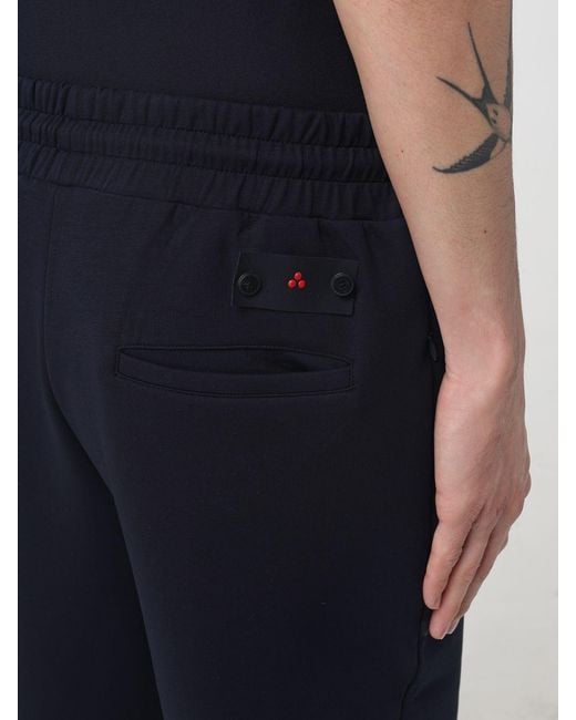 Peuterey Blue Cotton Blend Jogging Pants for men