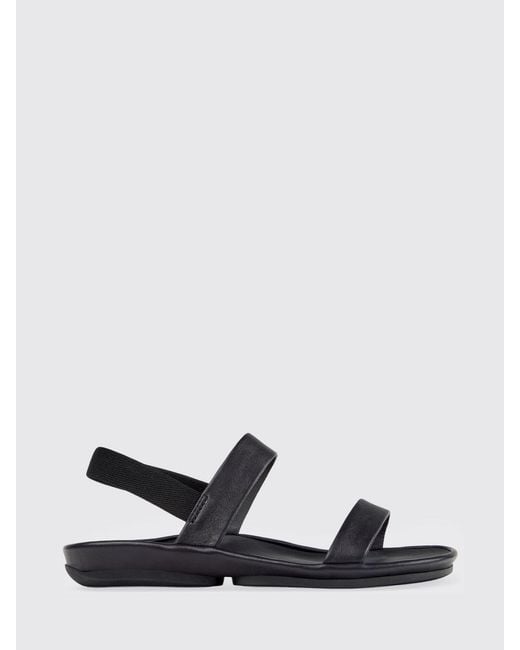 Camper White Right Isla Leather Sandals