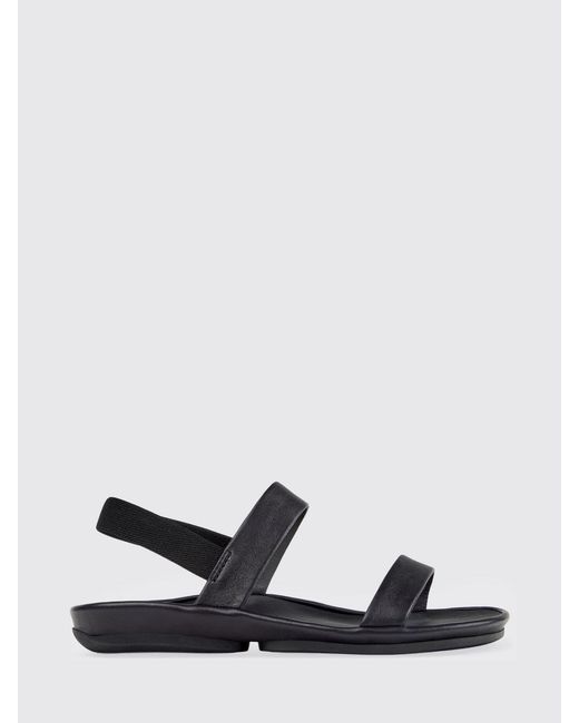 Camper White Right Isla Leather Sandals