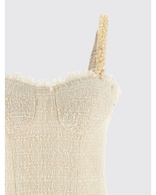 Balmain Natural Tweed Mini Dress