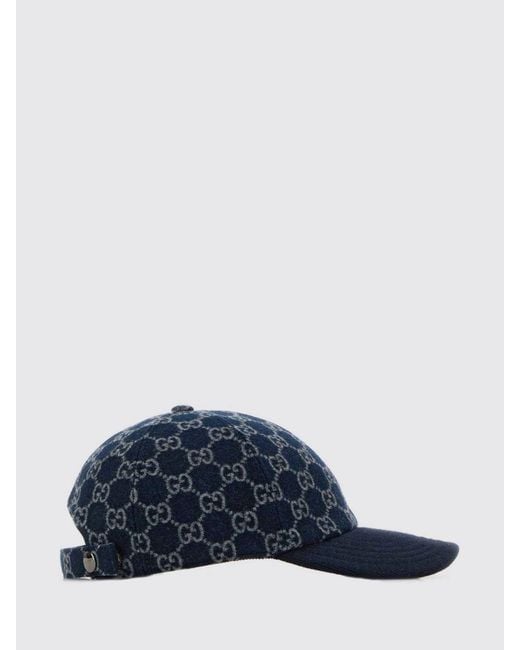 Gucci Blue Gg Baseball Cap for men