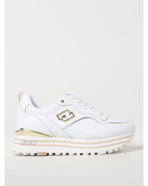 Sneakers in pelle sintetica di Liu Jo in White