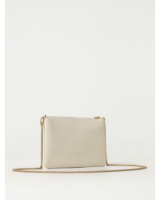 Pinko Natural Leather Pouch With Logo