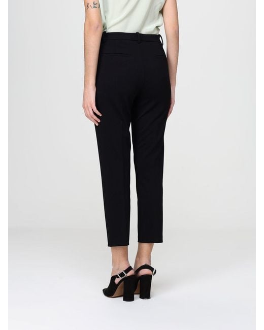 Pinko Black Bello Stretch Viscose Blend Trousers