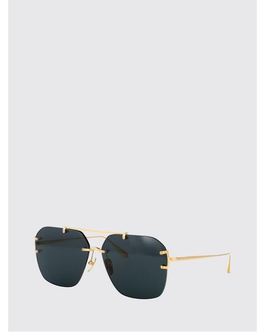 Linda Farrow Gray Reyner 22Kt Plated Titanium Sunglasses for men