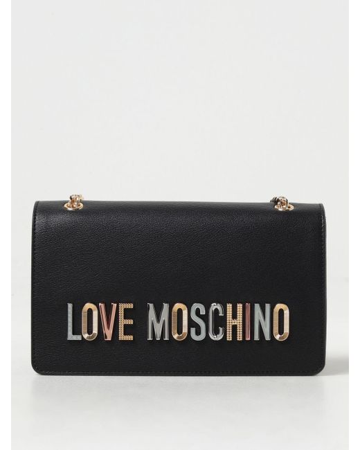 Love Moschino Black Schultertasche