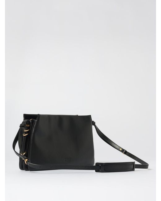 Pinko Black One, Two, Three Leather Bag