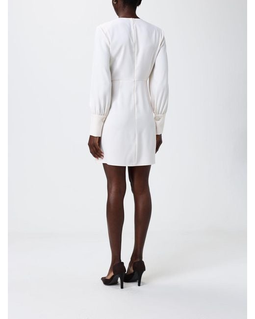 ARMANI EXCHANGE White Crêpe Mini Dress