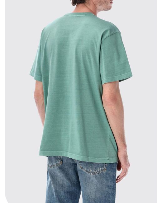 Obey Green Printed Cotton T-Shirt for men