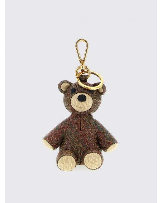 Etro White Paisley Bear Charm for men