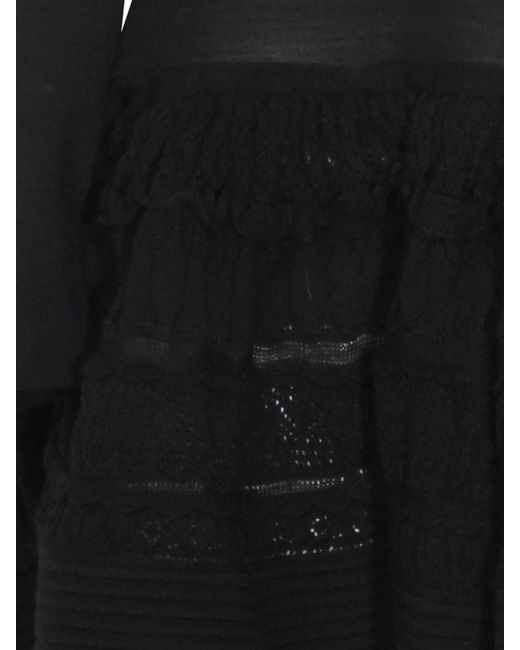 Alaïa Black Crinoline Mini Dress