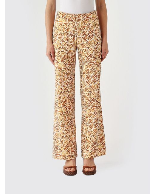 Maliparmi Natural Printed Jersey Trousers