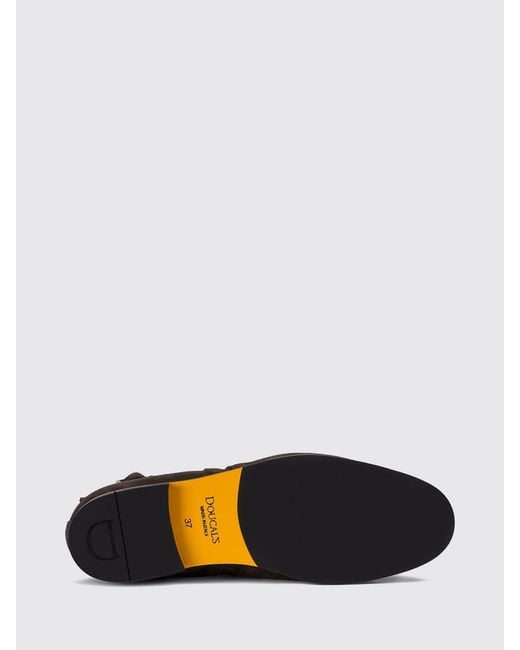 Doucal's Black Suede Lace-Up Ankle Boots With Adjustable Strap