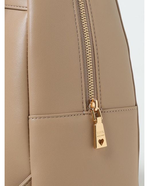 Love Moschino Natural Love Backpack Zip Closure