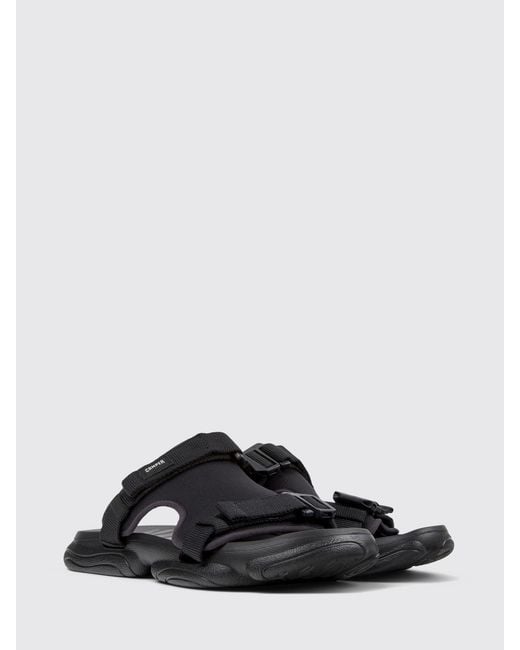 Camper Black Karst Recycled Fabric Sandal for men